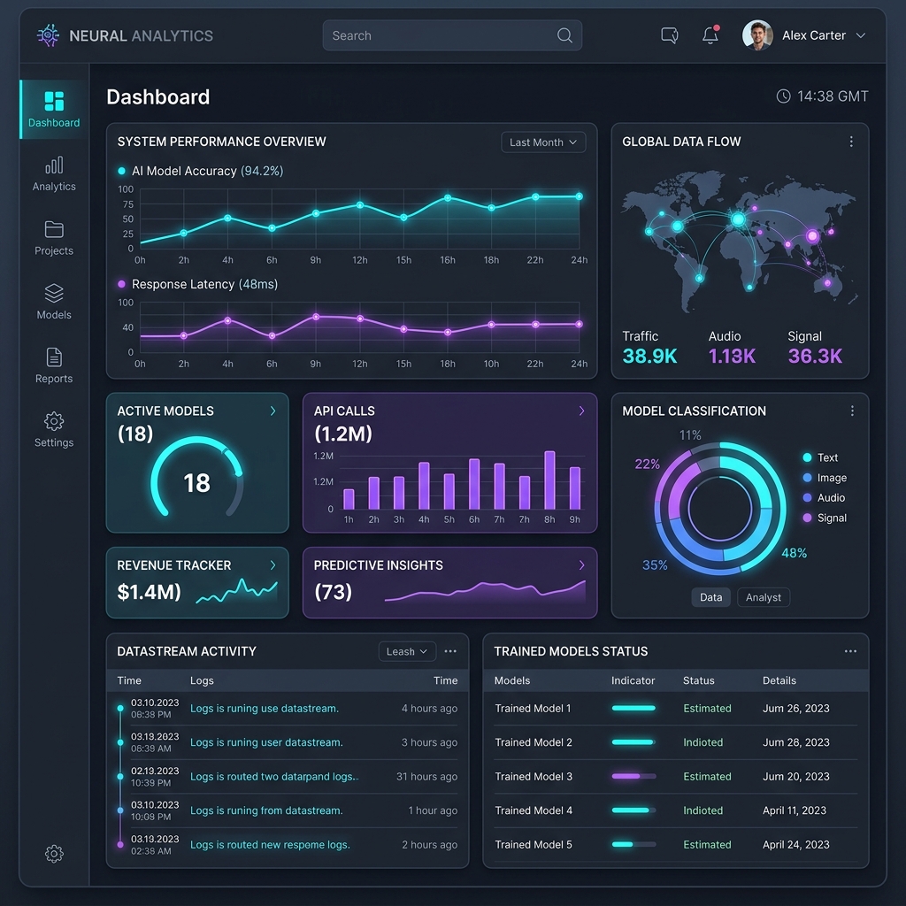 AI SaaS Dashboard Concept